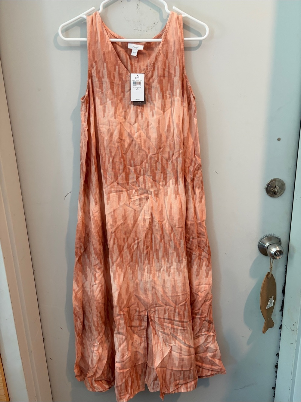 Light Peach Sleeveless Maxi Dress